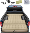 Truck Bed Mattress 5.5 FT Tailgate Extendable Truck Bed Air Mattress 5.5-5.8ft Full Size Electric Pump Heavy-Duty Easy Setup Large Carry Bag