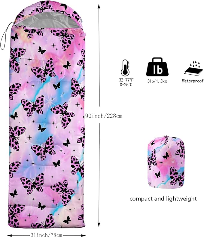 Sea Turtle Sleeping Bag for Kids Boys GirlsOcean Themed Camping GearWaterproof Compact Sleeping Bag for Camping Backpacking Outdoor Hiking.