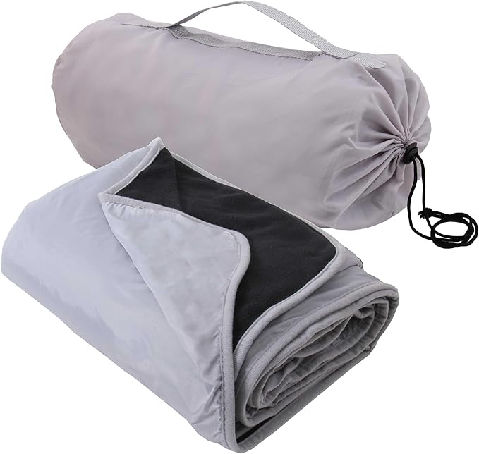 Threadart Outdoor Rainproof &amp Windproof Thick Stadium Blanket | for Camping Picnic Sports Festivals Football Baseball Concerts Parks Beach 55 x 79