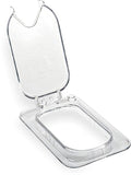 Carlisle FoodService Products StorPlus EZ Access Lid Cover for 1/9 Size Food Pans Single Notched 6.88 x 4.31 6 Count Clear