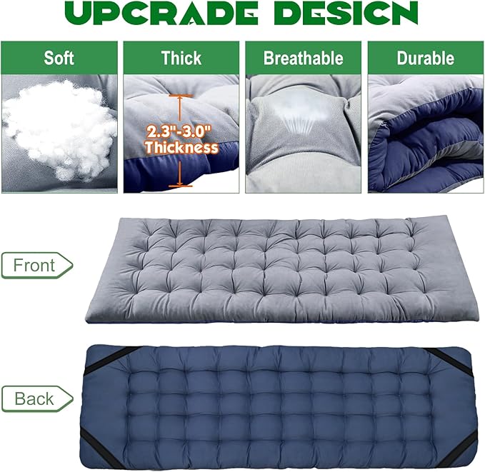 NAIZEA Folding Camping Cots for Adults Portable Cot with Mattress Heavy Duty Outdoor Bed with Carry Bag 1200d Oxford Cloth Sleeping Cots for Camping Office Nap Home Guest Beach Travel