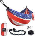 Gold Armour Camping Hammock - XL Double Hammock Portable Hammock Camping Accessories Gear for Outdoor Indoor with Tree Straps USA Based Brand (Flag II)