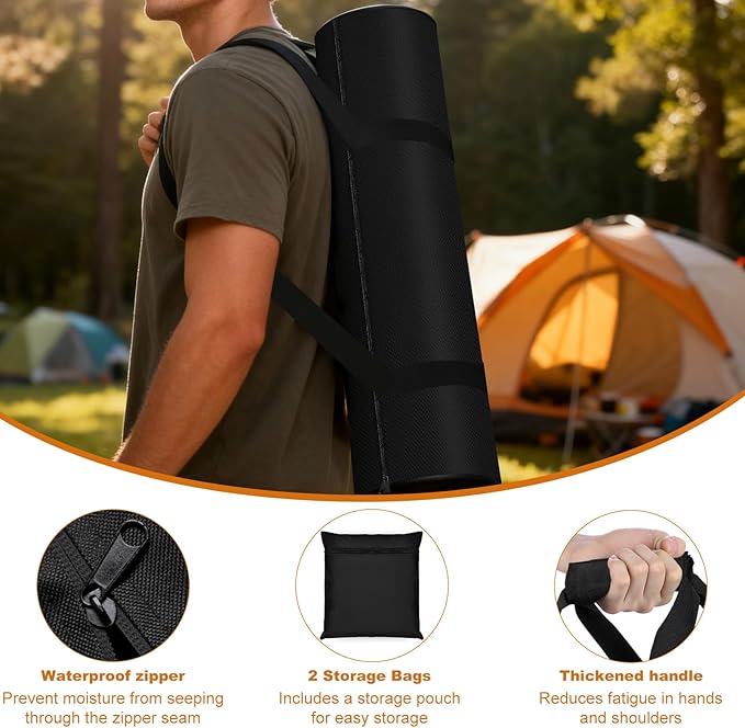LYHNMW 2 Pack Camping Folding Chair Replacement Bags 39.4 Inch Portable Camping Chair Bag 600D Large Carry Bags with Shoulder Strap Foldable Outdoor Lawn Fishing Chairs Hammock Tent (Only Bag)