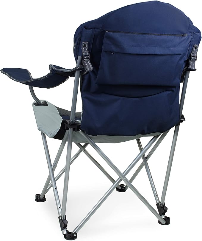 Picnic TIME Reclining Camp Chair Beach Chair for Adults Sports Chair with Carry Bag