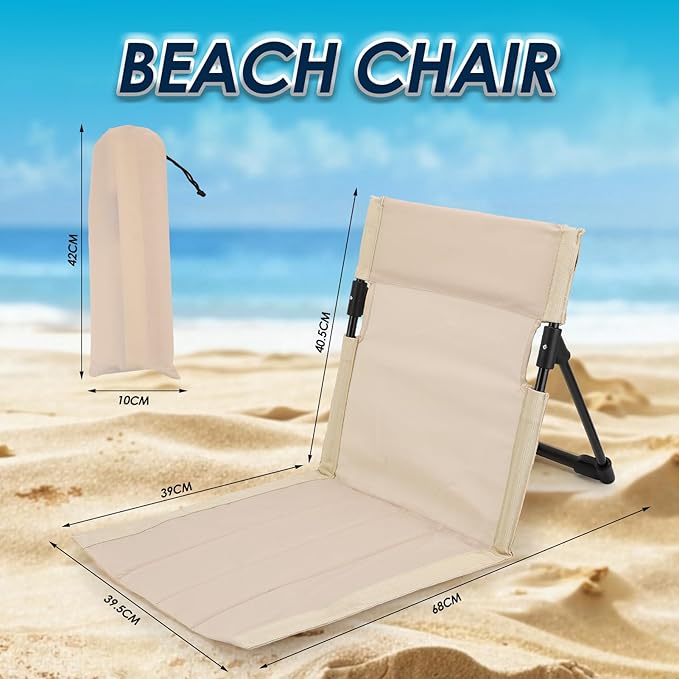 Gugxiom 2 Pcs Foldable Pool Chairs Portable Outdoor Chair for Poolside Beach Chairs for Beach Poolside Camping Picnic Lawn Accessories (White)