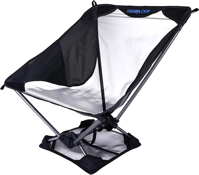 TREKOLOGY Ultralight Camping Chair &amp Sand Mat Bundle - Lightweight Folding Chair with Carry Bag Compact Sand Mat for Outdoor Activities Perfect for Beach Hiking and Camping