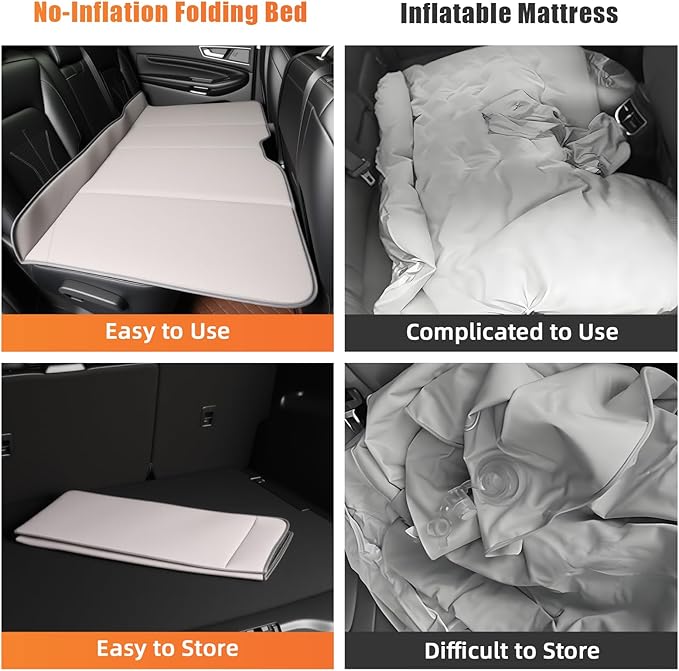 Car Bed Backseat For Subaru Forester Folding Mattress | Non Inflatable Car Mattress Easy To Clean Material With Convenient Storage Design Inflation-Free Sleeping Platform Car Camping Accessories