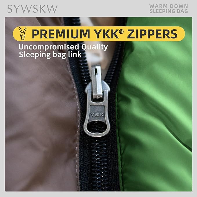 Ultralight Down Sleeping Bag with Pillow 15F 32F 45F Sleeping Bag for WomenMenYouth BackpackingHiking and Camping Outdoor with YKK Two-Way Zipper 680 FP Down