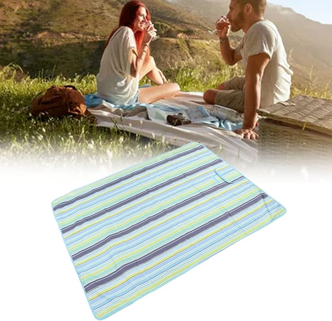 Extra Large Picnic Blanket Outdoor Sandproof Beach Mat Foldable Camping Blanket with Oxford Cloth Portable Travel Blanket for Lawn Beach Park Family Picnics
