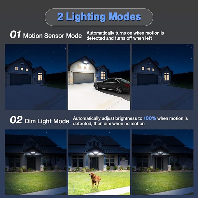 Olafus 65W Smart LED Flood Light Outdoor with Motion Sensor 6500LM 2700K-6500K WiFi Security Light Works with Alexa/Google Motion Detector Lights with App Control IP65 Floodlight Outside (Black)