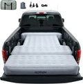 F150 Truck Bed Mattress 5.5-5.8ft for Full-Size Pickup Fabric Texture Truck Bed Air Mattress with Tailgate Extender Customized for F150/Silverado/Ram1500 with Detachable Air Pump Truck Bed Camping