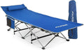 Alpcour Folding Camping Cot – Deluxe Collapsible Single Person Bed in a Bag w/Pillow for Indoor &amp Outdoor Use – Ultra Lightweight Comfortable Heavy Duty Design Holds Adults &amp Kids Up to 300