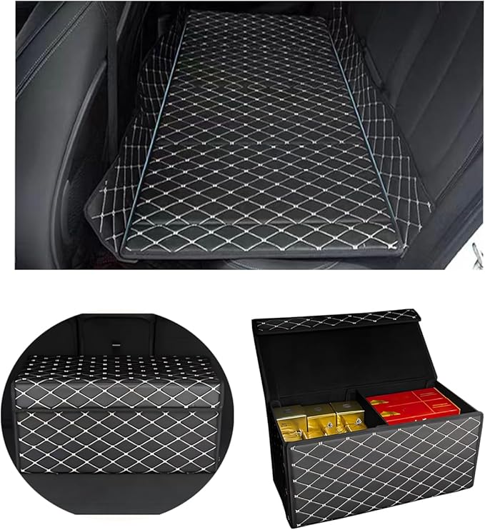 Car Mattress for Volkswagen Golf GTI - Custom FitLeather Heavy-Duty Waterproof Outdoor Back Seat Rest Bed Non Inflatable Storage Box Double-Sided Folding for Volkswagen Golf GTI 2022-2025