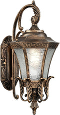 Black and Gold Sconces Wall Lighting 20.87 H Exterior Wall Light Fixture Waterproof Aluminium with Glass Outdoor Lanterns for Front Porch Patio Garage Hallway