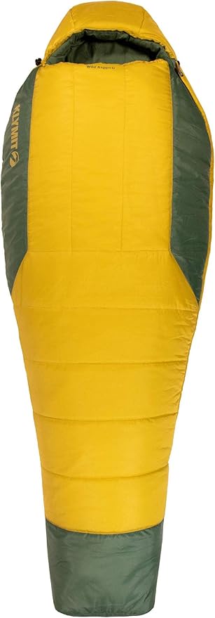 Klymit Sleeping-Bags KLYMIT Wild Aspen Lightweight Mummy Sleeping Bag Best Gear for Cold Weather Camping Hiking Backpacking Pair with Static V Sleeping Pad (Size Regular to XL)
