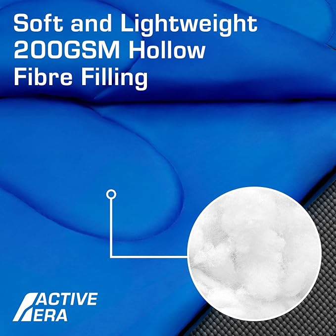 Active Era Ultra Lightweight Sleeping Bag Indoor &amp Outdoor - Compact Ultralight Sleeping Bag for Warm Weather - Camping Sleeping Bags for Warm Weather Sleepovers Fishing Outdoor Camping and Hi