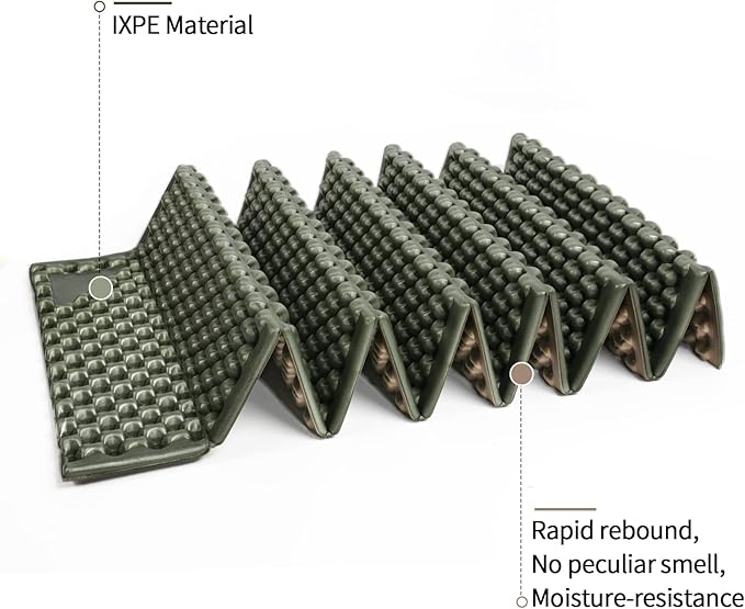 Foam Camping Pads for Hiking Ultralight Closed Cell Mattress Waterproof Soft Mat for Adults Wide Picnic Yoga Mats Folding Sleeping Pad for Outdoor Backpacking
