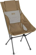 Helinox Sunset Chair Lightweight High-Back Collapsible Camping Chair Coyote tan 3.4Ibs Outdoor Chairs Picnic Chair Portable Camping Chair with Side Pockets