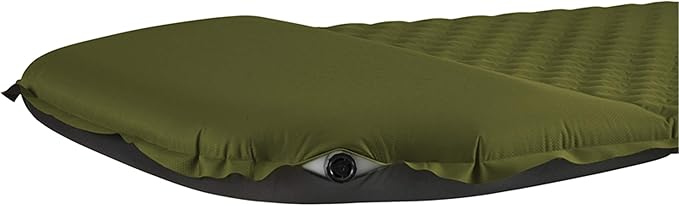 Snugpak Elite Oversized Self Inflating Mat with Built In Pillow and Non-Slip Bottom Olive