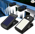 ZNYCYE 2 Pack Solar Motion Sensor Clip On Lights Outdoor A Total of 80 LED IP65 Waterproof Portable Security Light for Fence Deck Garage Patio Garden Camping &amp Emergency Use