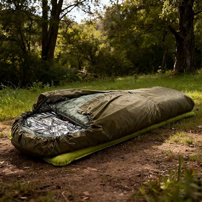 Sleeping Bag Sack Thermal Sleeping Bag Cover 220x80cm Outdoor Bedding Storage Durable Nylon Material with Water-Resistant Finish Backpacking Camping Gear Winter Hiking Survival Use for Adventure