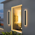 40inch Long Outdoor Wall Lights Black LED Exterior Wall Light Fixtures IP65 Waterproof 3000K Warm Light for Patio House Porch(5.9in Wide)