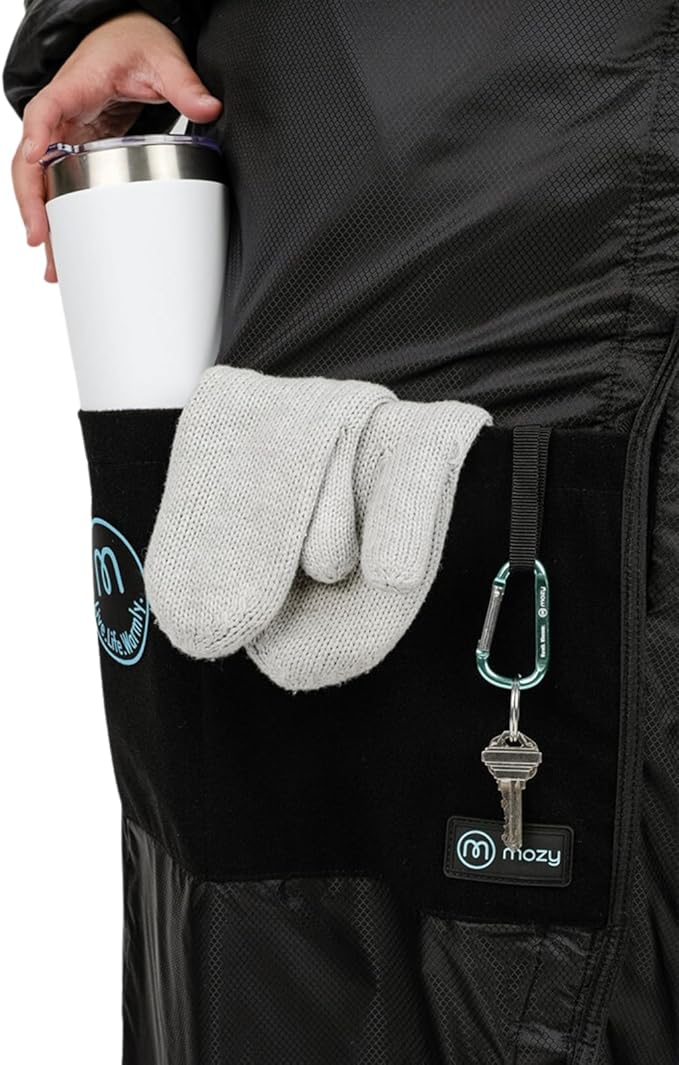 Mozy Tall | The Wearable Thermal Wrap for The Outdoors | 2 Inches Taller | Black