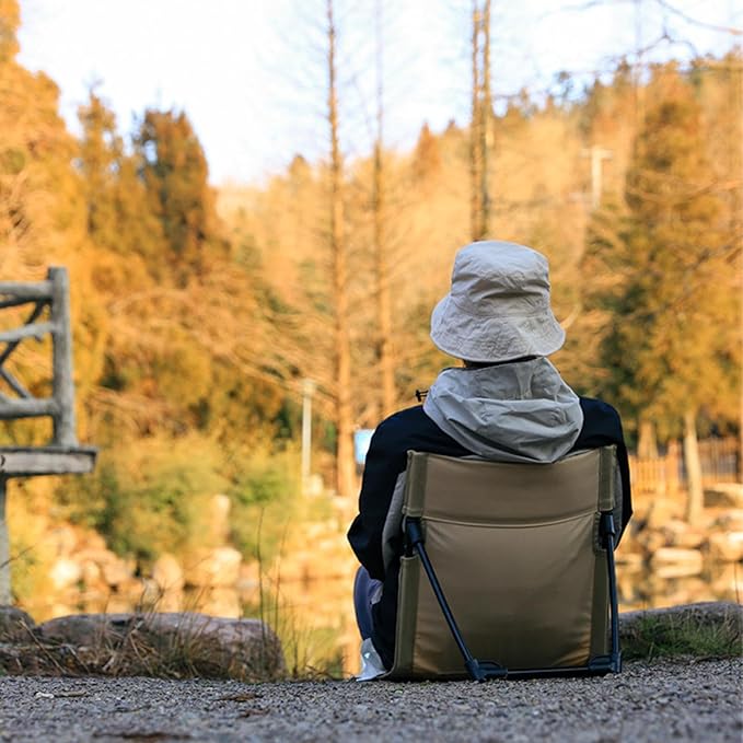 Beach Chairs Camping Chair Camping Cushion Soft Legless Chair | Low Profile Beach ChairsCamping Chair Camping Cushion with Back Support High Strength Backpack Beach Chairs for Picnic Camping Trav