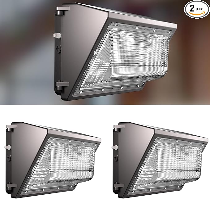 Lightdot 2Pack 200W LED Wall Pack Lights - 30000Lm(150Lm/W) Dusk-to-Dawn (100-277V) 5000K IP65 Outdoor Exterior Lighting Fixture for Warehouse/Parking Lots | 5-Yr Warranty ETL(Height:15~30ft)