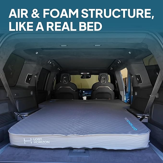 LOSTHORIZON Camping Air Mattress with Foam Self Inflating Sleeping Pad 4.5 Thick R-Value 13 for Rivian R1S