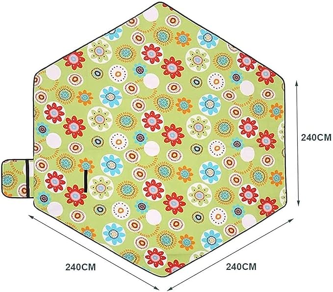 Beach Blanket Sandproof Outdoor Picnic Blankets Waterproof Lightweight sandproof Mat for 4-7 Adults Travel Party Sports Camping Hiking