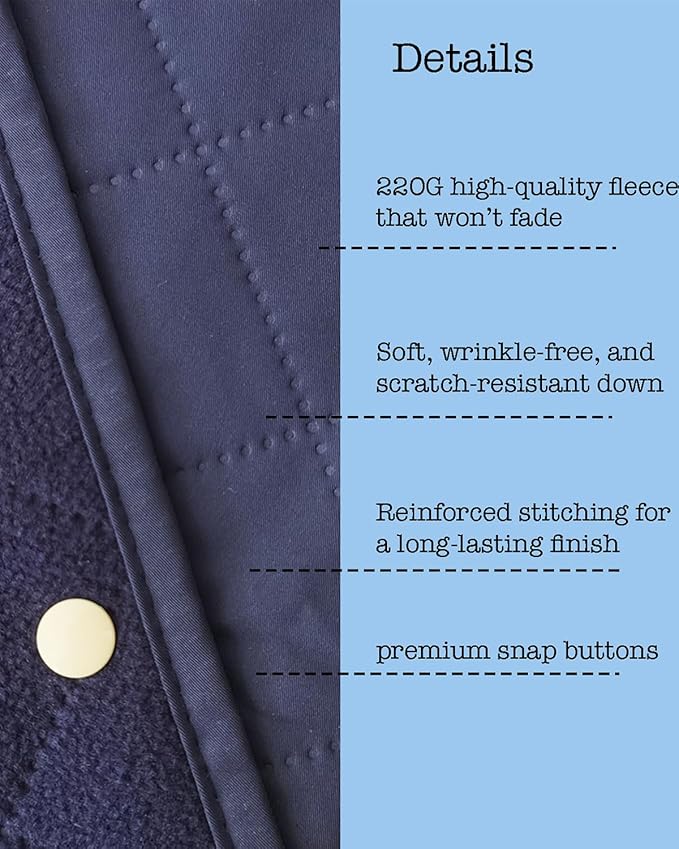 Waterproof Outdoor Stadium Blanket – Quilted &amp Windproof 57x49 Compact Picnic &amp Beach Blanket for Camping Sports Travel – Car Seat Cover for Post-Water Activities Navy