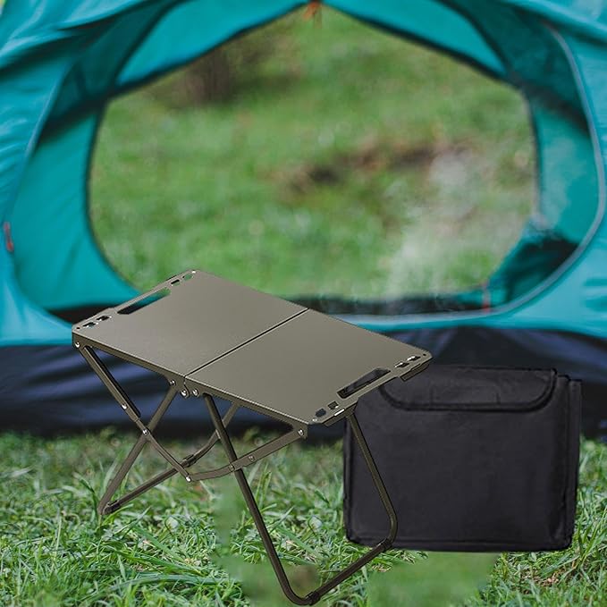 Folding Camping Table Foldable Table Multipurpose Portable Folding Table Outdoor Table for Camping Patio Barbecue Outdoor Green
