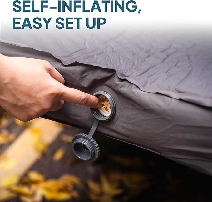LOSTHORIZON Camping Air Mattress with Foam Self Inflating Sleeping Pad with Air Pump 4.5 Thick R-Value 13 for RAV4