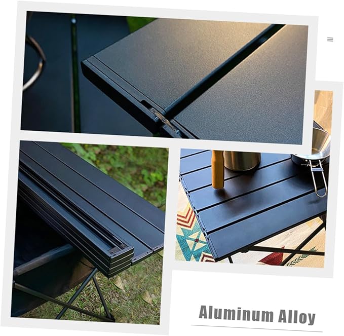Yardwe Portable Folding Camping Table Easy Setup Sturdy Compact Storage Outdoor Desk
