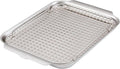 Provisions OvenBond 12 x 15 Stainless Steel Medium Sheet Pan with Rack