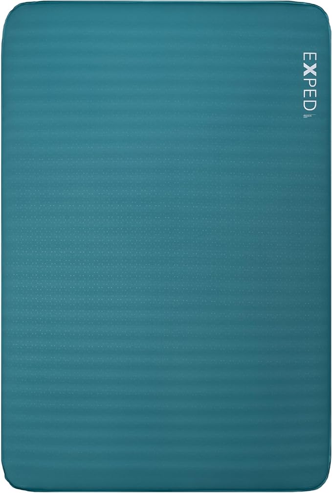 Exped MegaMat Duo Queen - Self Inflating Soft Car Sleeping Mat 4” Foam Pad Pump Included