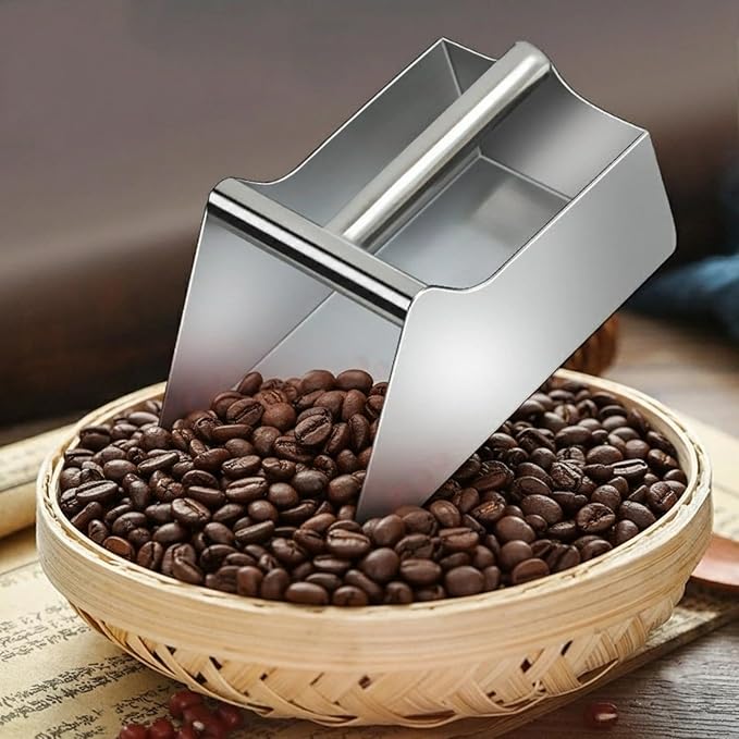 High Performance Stainless Steel Shovel for Cereals Flour Beans Commercial Kitchen Restaurant Accessories Use Outdoor Ergonomic Kitchen Accessories