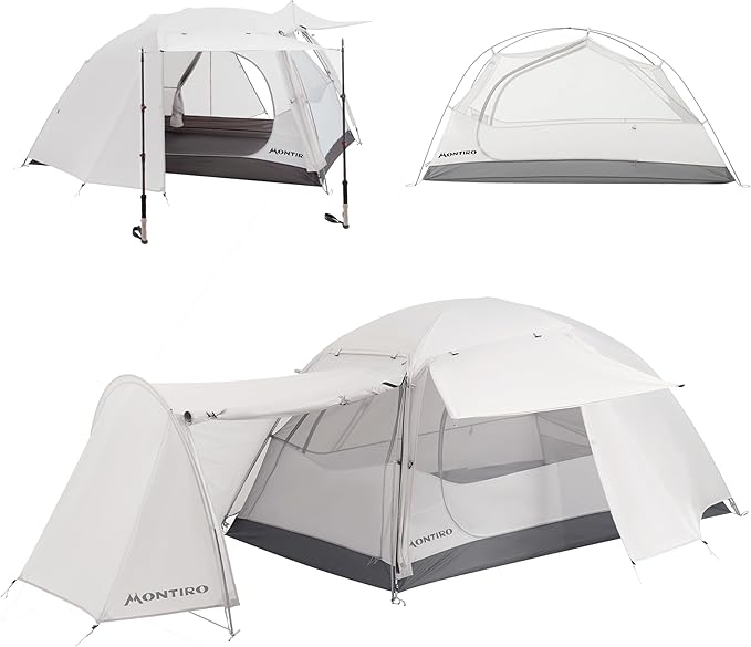 Triphyr Backpacking Tent with F-Nexus Extension 2-Person Combo Attachable Extension Shelter Lightweight 2 Person Tent for Backpacking Camping Hiking &amp Biking