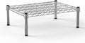 18''W x 24''L x 8''H Chrome Plated Wire Dunnage Rack | Off The Floor Storage