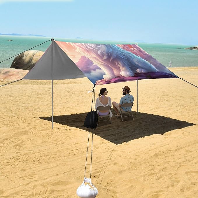 Beach Tent Sun Shelter Cat Pink Castle Lightweight &amp Easy Setup Beach Shade Canopy for Camping Fishing