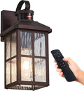 Motion Sensor Porch Lights Outdoor with Remote Dusk-to-Dawn Exterior Lighting Fixtures 4 Modes &amp Weatherproof Outdoor Wall Lights - Ideal for Porch Patio Entryway Garage