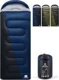 XXL Winter Sleeping Bags for Adults Cold WeatherCamping Sleeping Bag for Kids with Compression Sack4 Season Camping Essentials Gear for HikingTravelingOutdoorBackpackingClimbing