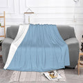 Star Blue Soft Fleece Blanket 60 * 50 inch Soft Sofa Blanket Suitable for Sofa Camping Travel Night Cover Blanket