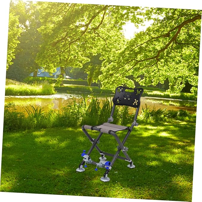 BESPORTBLE Ergonomic Portable Outdoor Chair Aluminum Plastic for Camping Fishing Garden