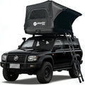 PlayDo Inflatable Rooftop Tent Easy Setup Camping Tent for The Roof of Sedans Pickup Blow Up Roof Top Tents SUV Truck Van Glamping Tent with Porch Strip Light for 2-3 Person