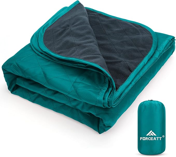 Forceatt Camping Blanket 79 X 57 Large Outdoor Blanket Sandproof Waterproof for Outdoor Festivals Beaches Picnics StadiumCamping Parks Hiking Travel Family Suitable for 4 Seasons.