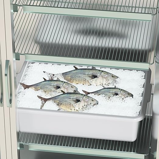 13 L Plastic Kitchen Bus Tubs 4 Pack Restaurant Bus Bin Meat Processing Tubs Light Gray