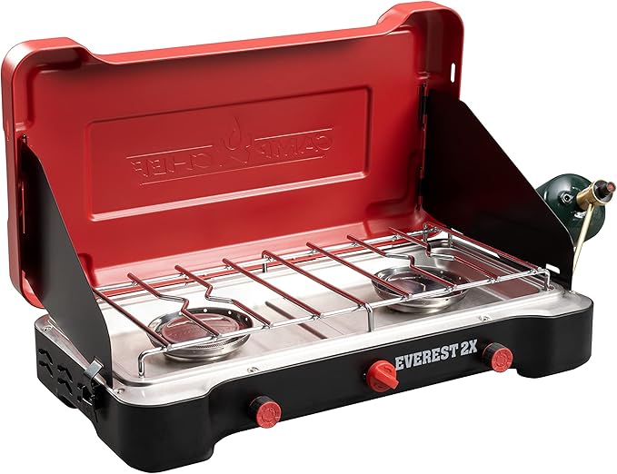 Camp Chef Everest 2X 2-Burner Portable Camping Stove 40000 BTUs Propane