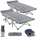 Barbella Folding Camping Cot 2 Pack Folding Cot Camping Cots for Adults Portable Sleeping Cot with Mattress Foldable Outdoor Bed Camp Cots Guest Bed with Carry Bag for Home Office &amp Outdoor Use